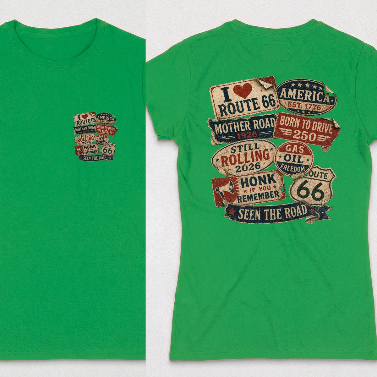 Irish Green | Front & Back
