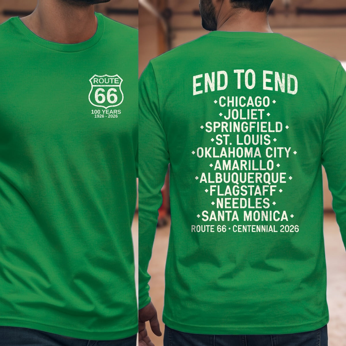 Irish Green | Left Chest + Back