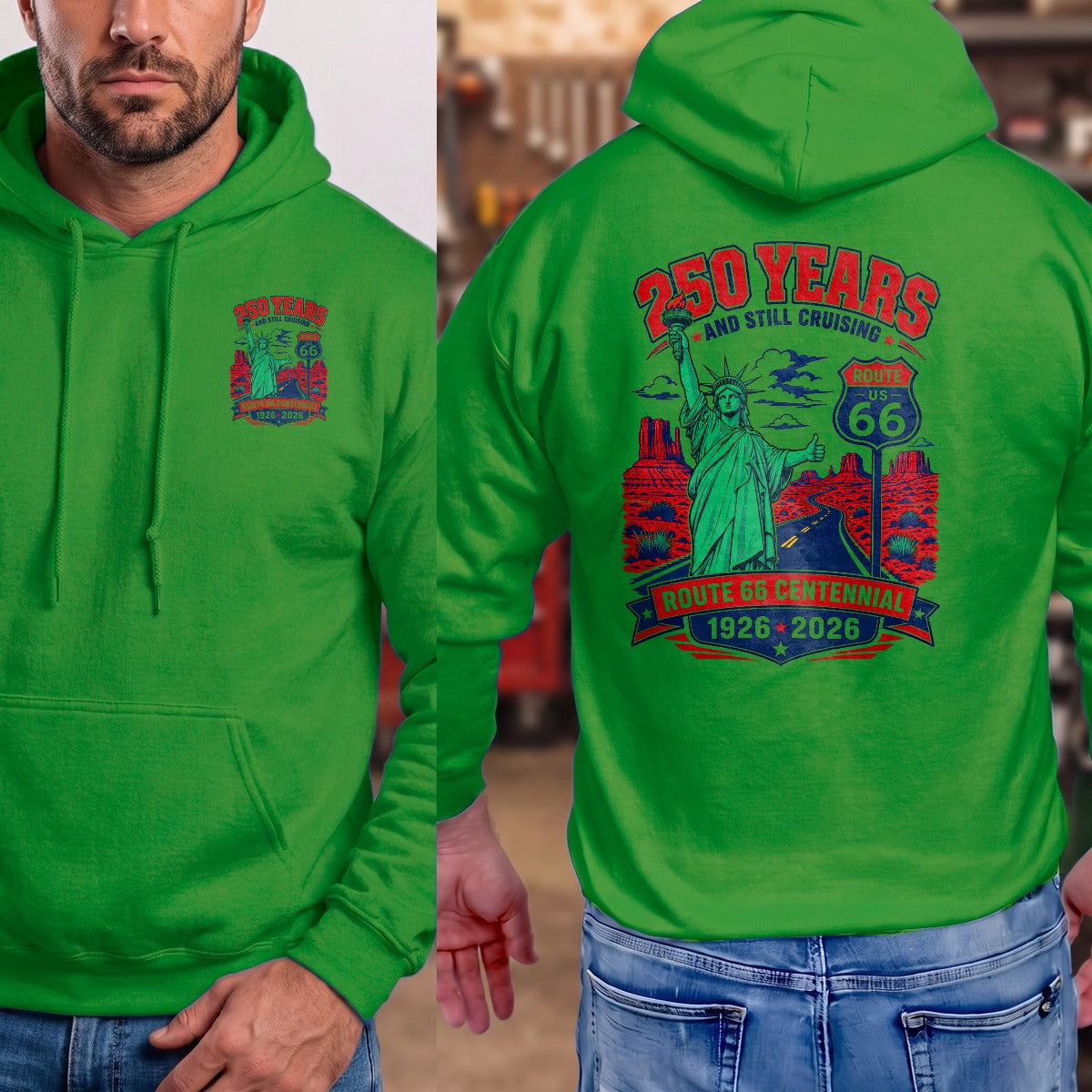 Irish Green | Left Chest + Back