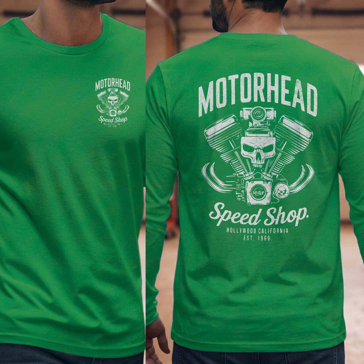 Irish Green | Left Chest + Back