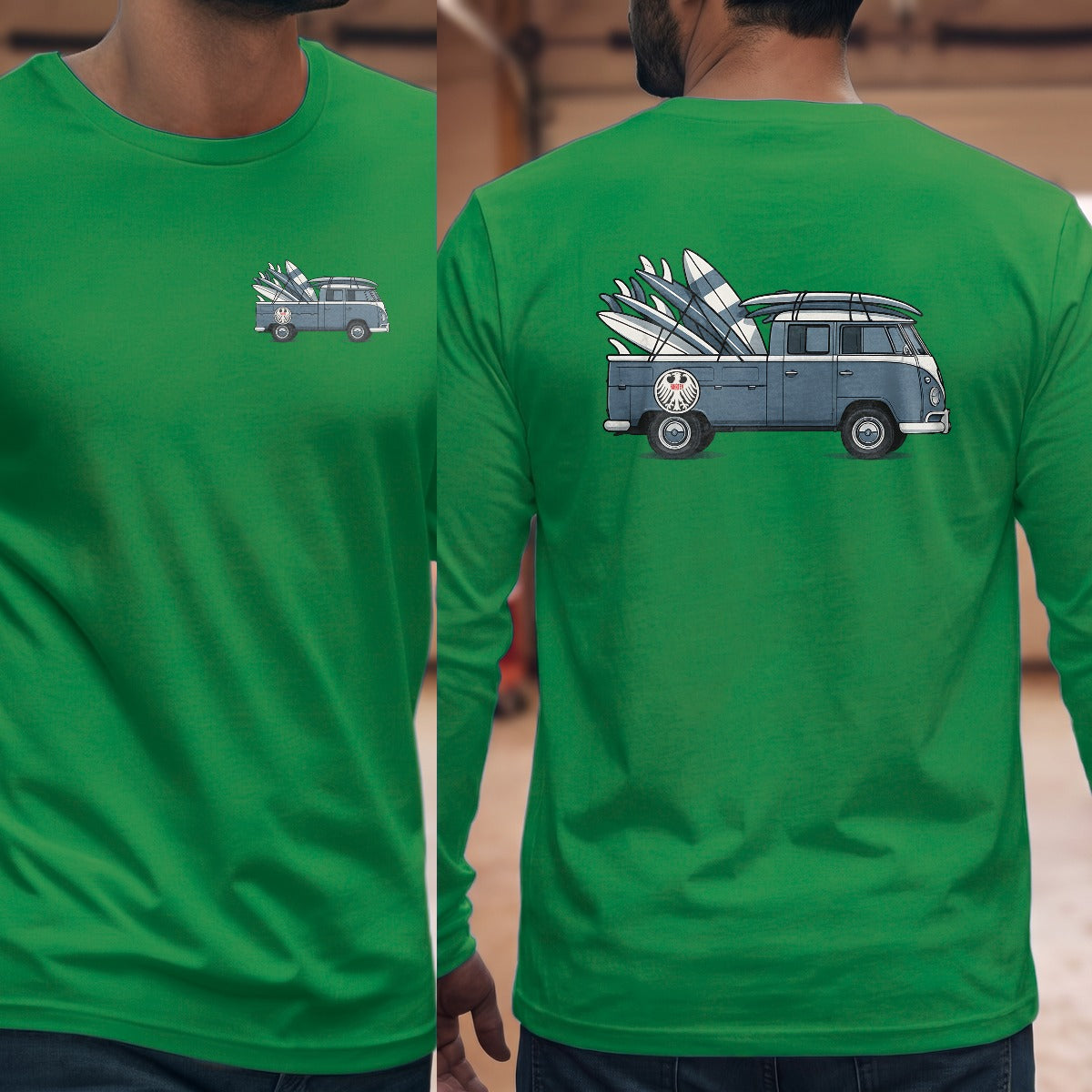 Irish Green | Left Chest + Back