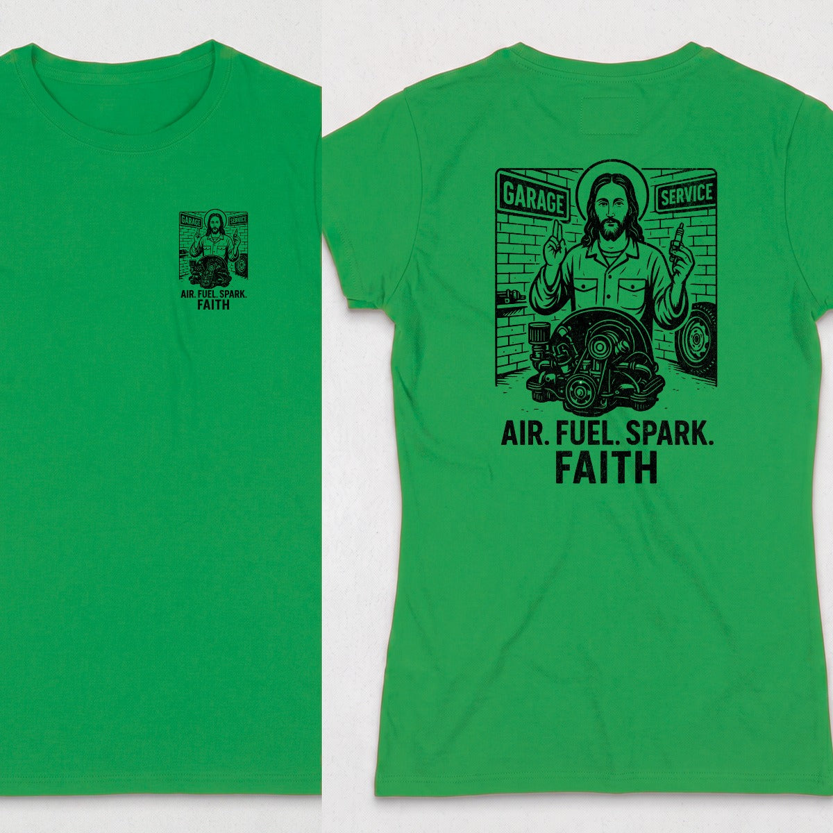Irish Green | Left Chest + Back