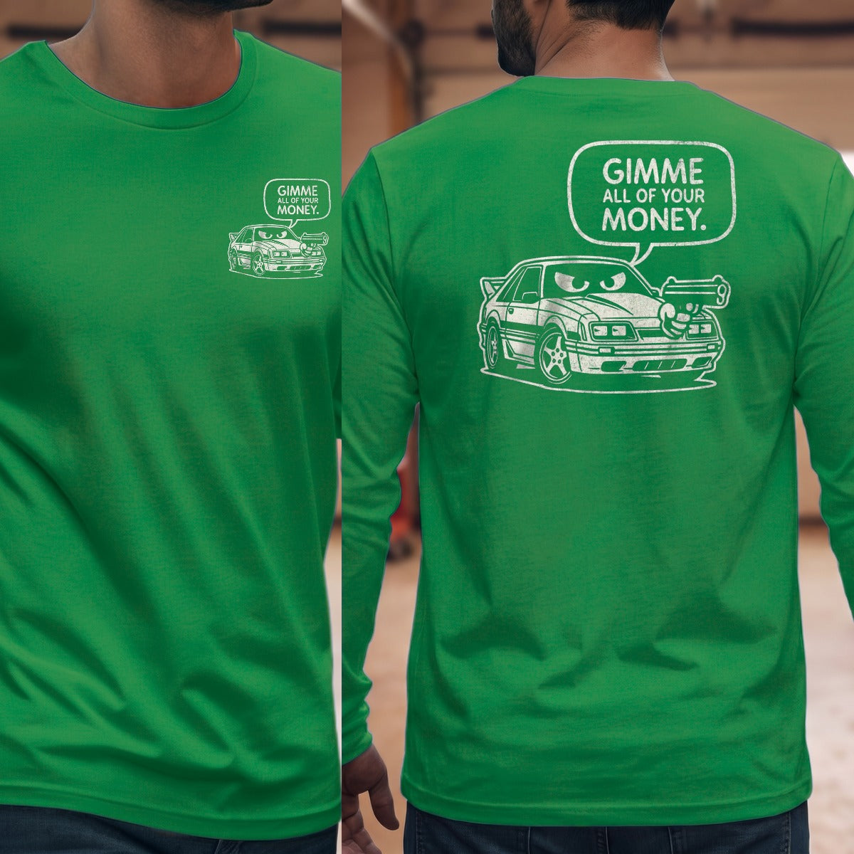 Irish Green | Left Chest + Back