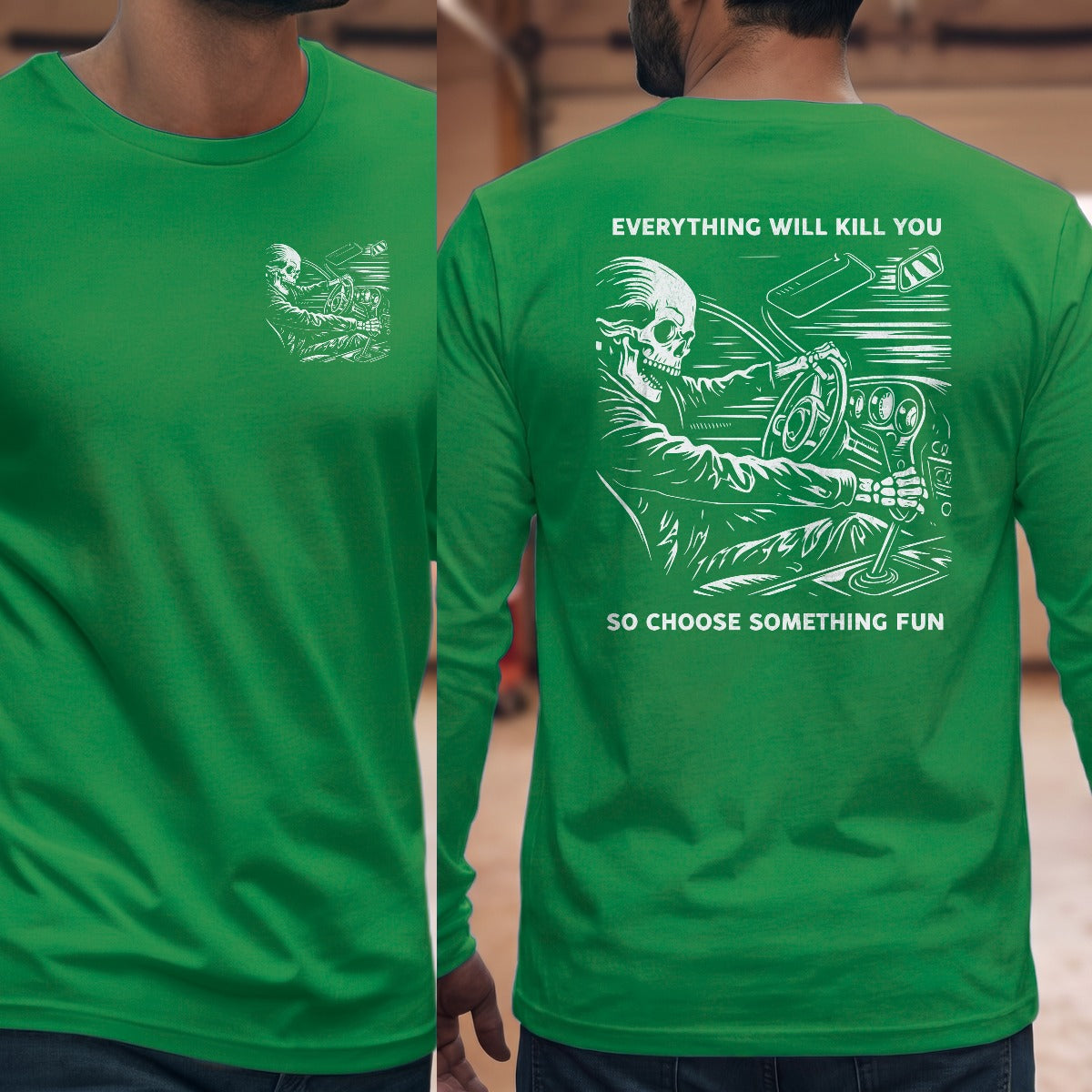 Irish Green | Left Chest + Back