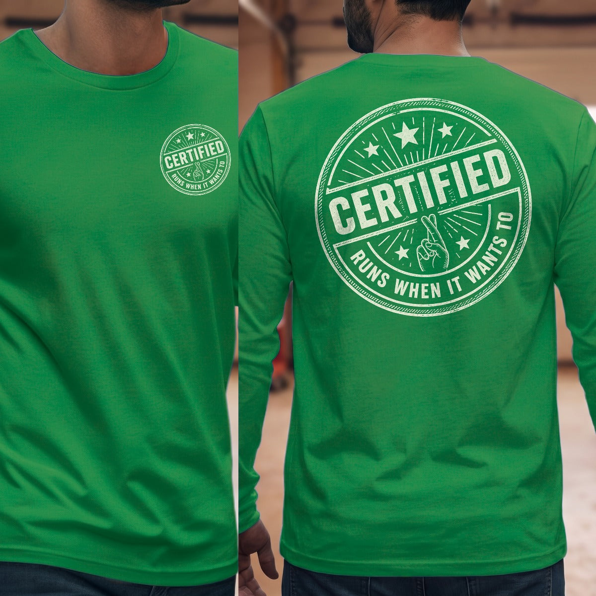 Irish Green | Front & Back