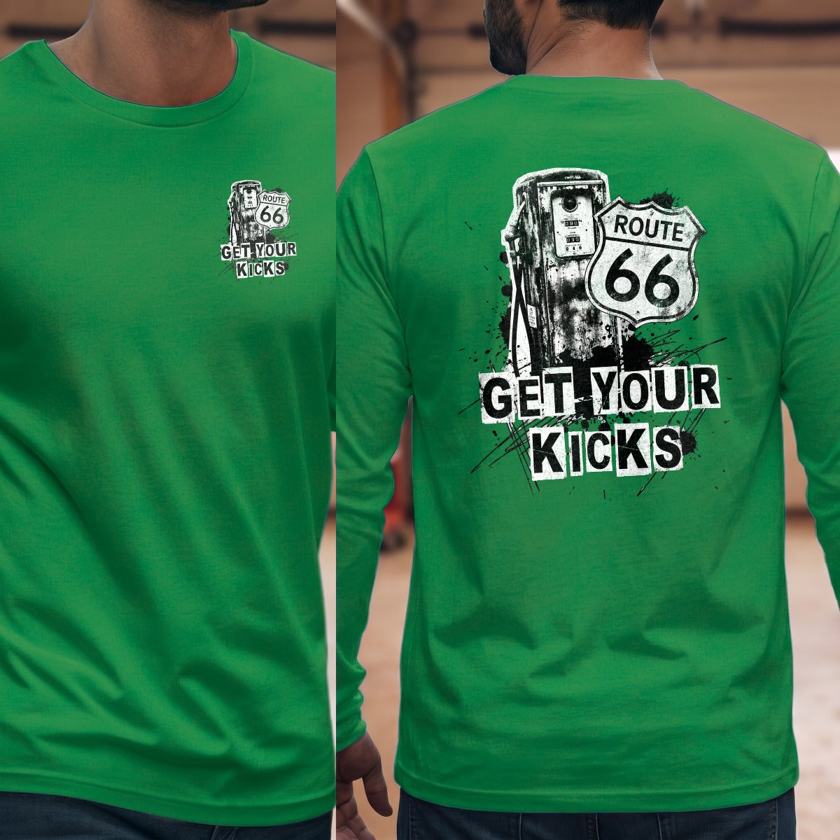 Irish Green | Left Chest + Back