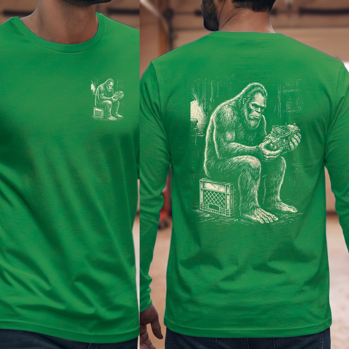 Irish Green | Left Chest + Back