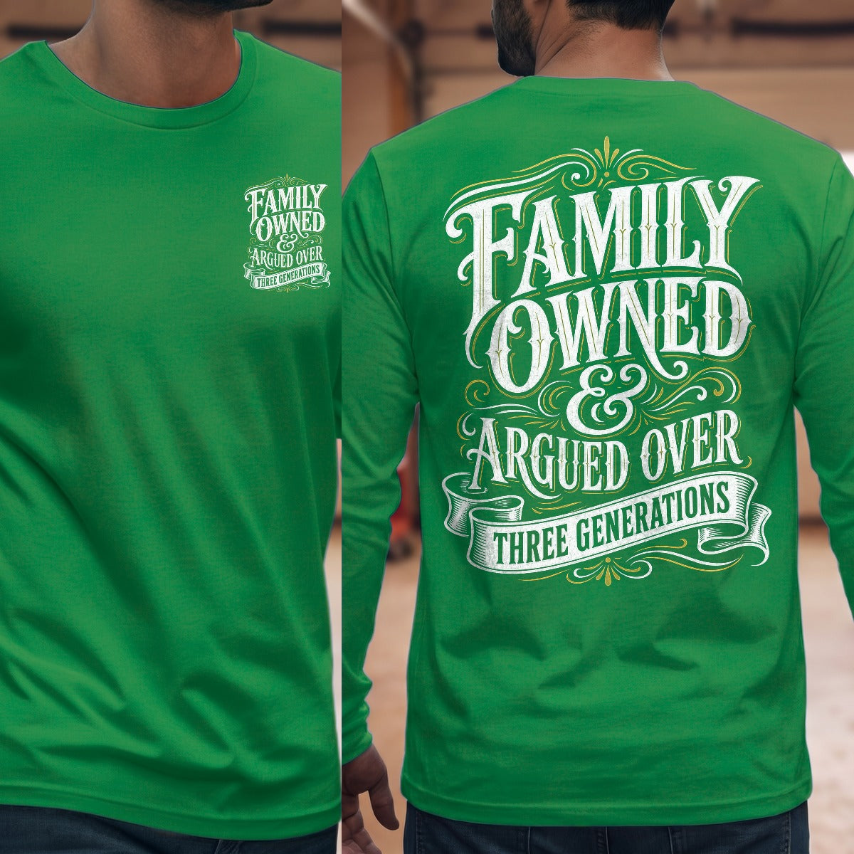 Irish Green | Front & Back