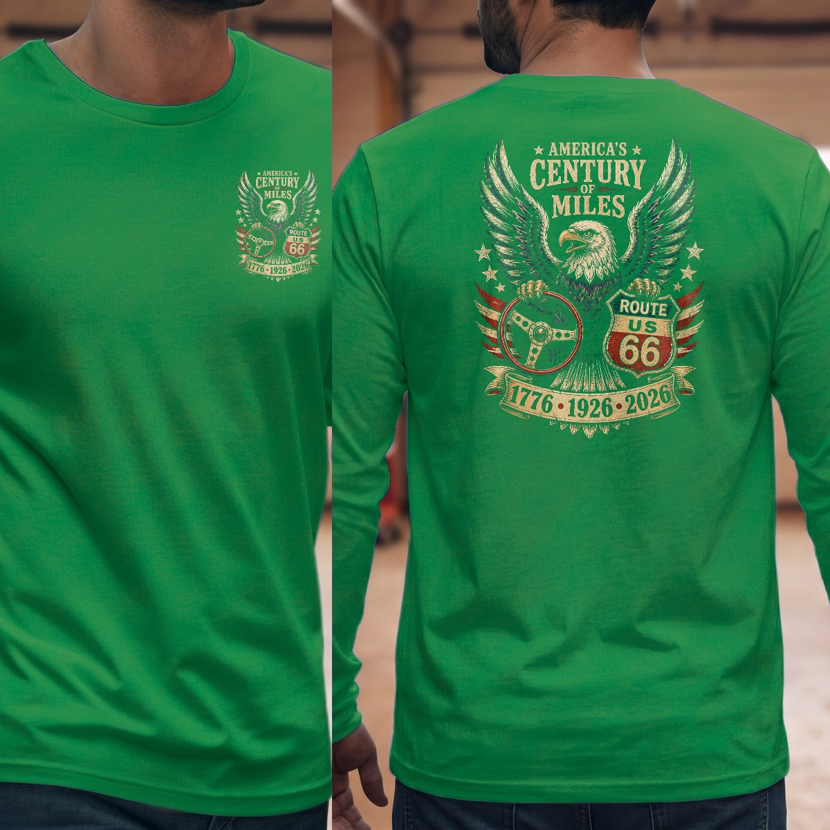 Irish Green | Left Chest + Back