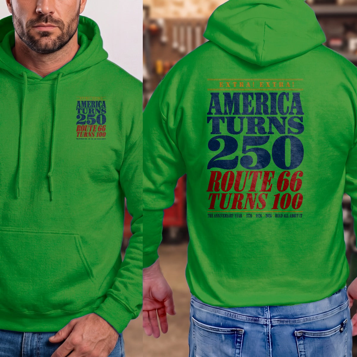 Irish Green | Front & Back