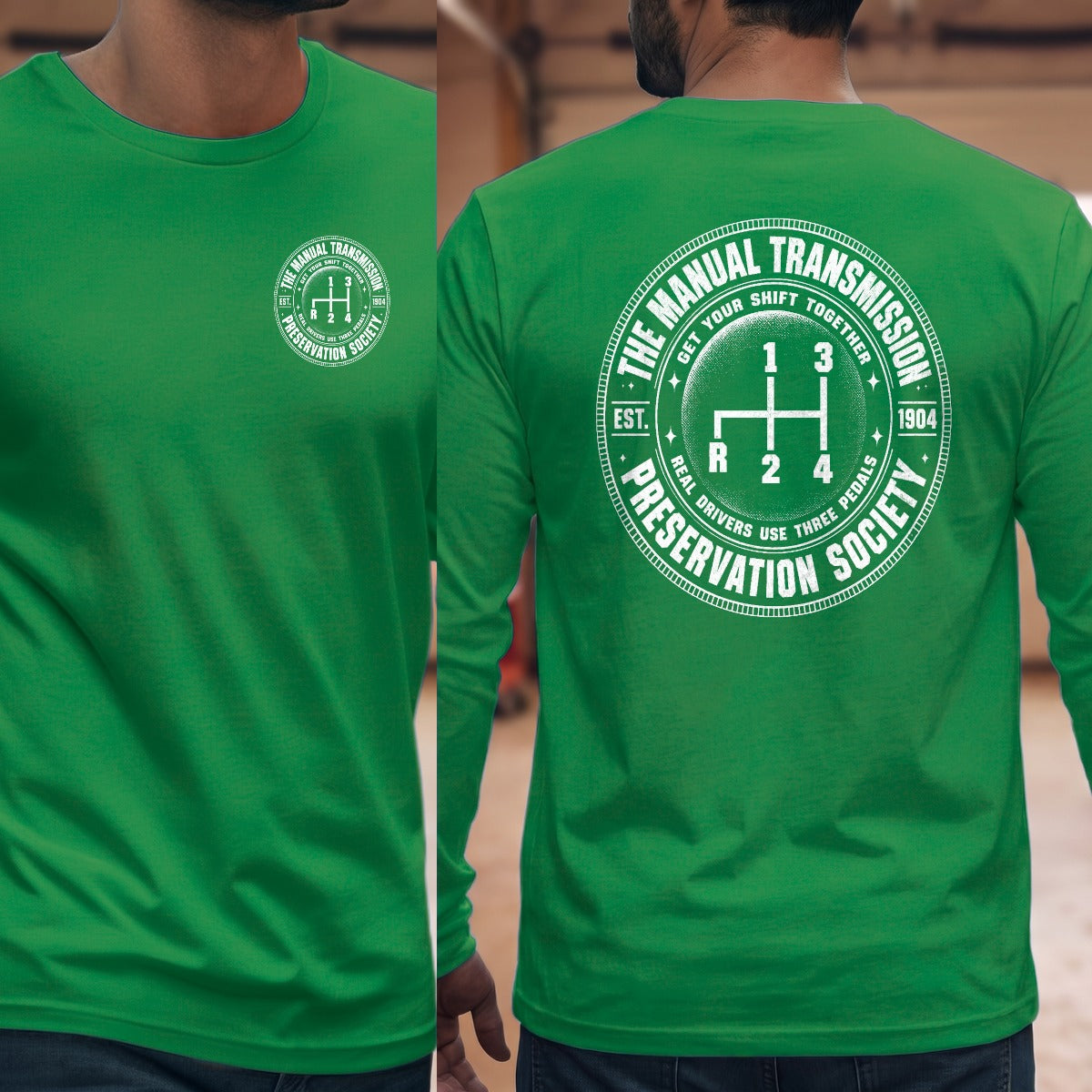 Irish Green | Left Chest + Back