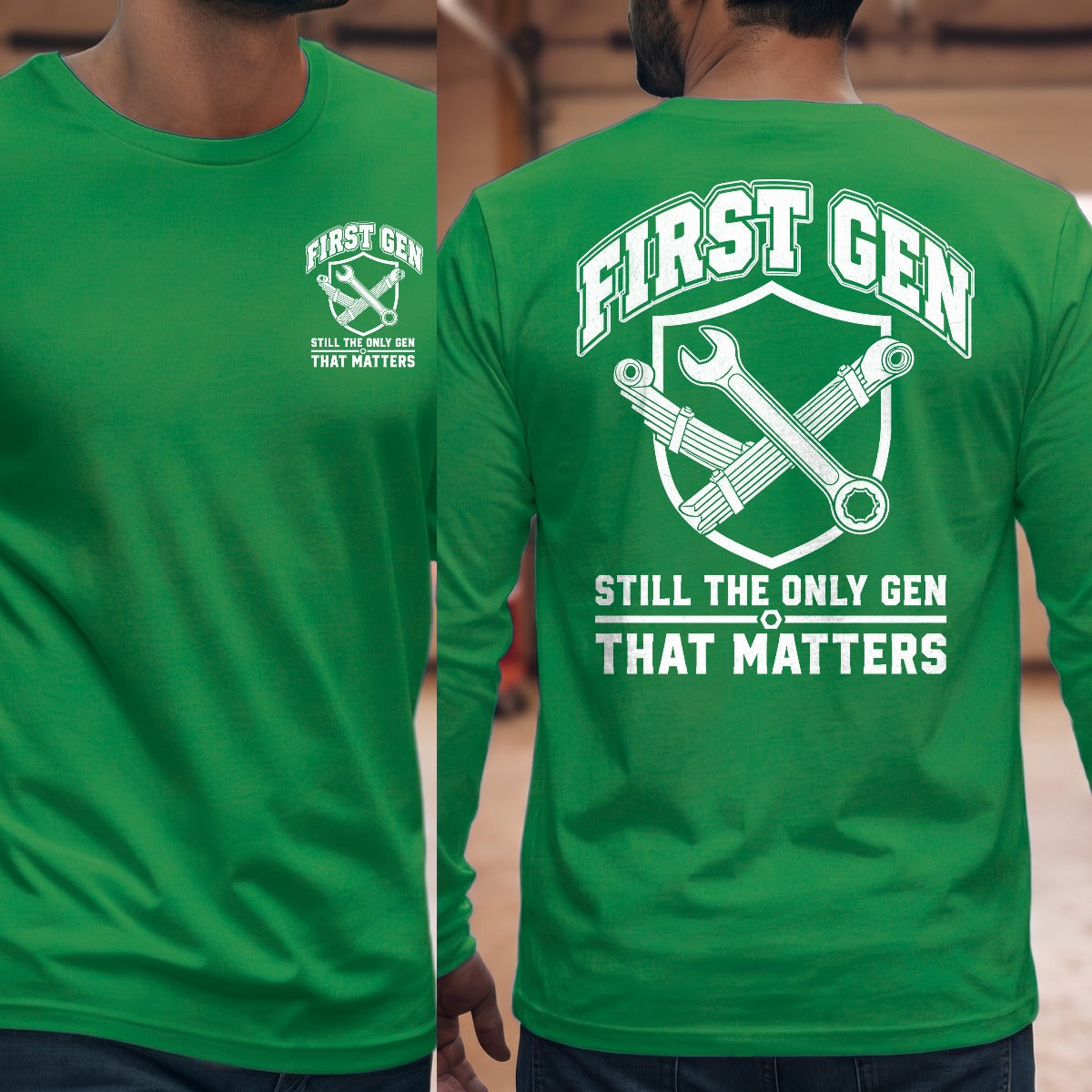 Irish Green | Front & Back