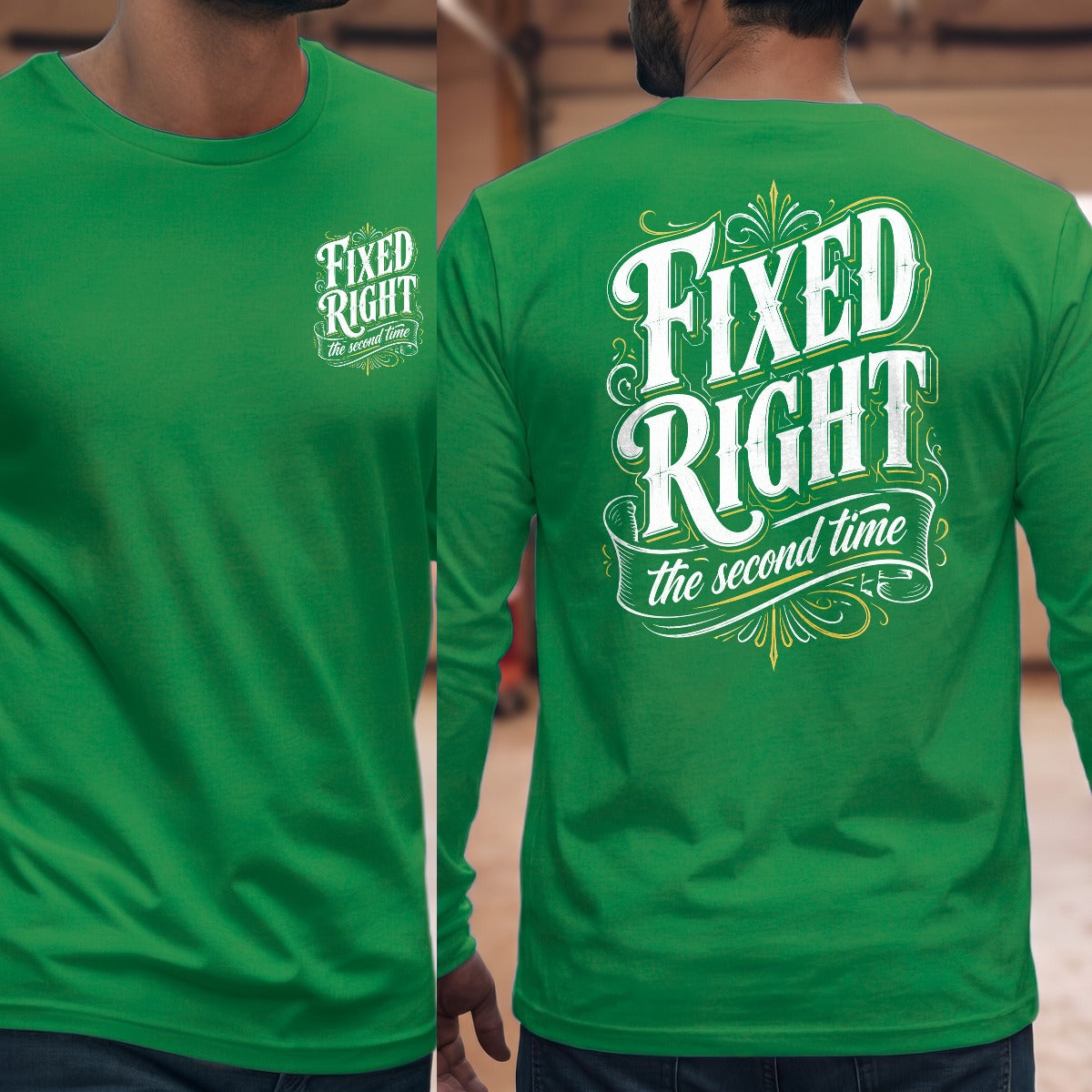 Irish Green | Left Chest + Back (refreshed)