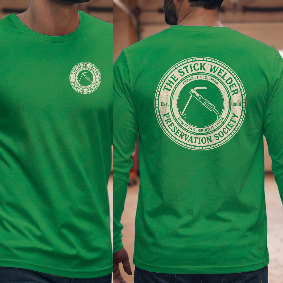 Irish Green | Left Chest + Back (refreshed)