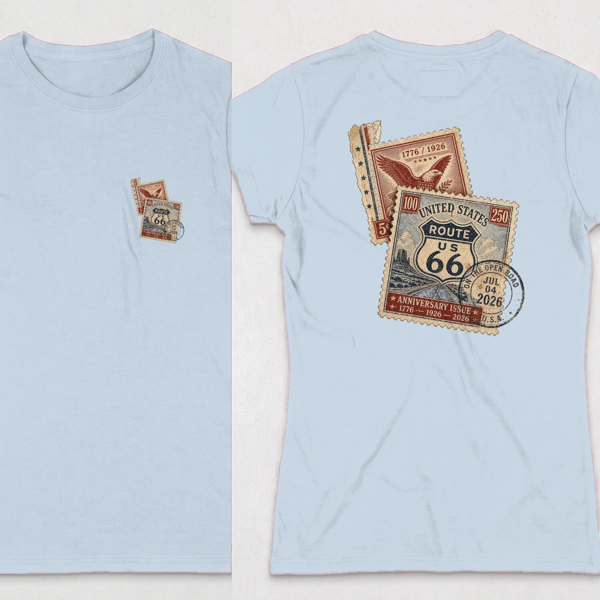 Light Blue | Front & Back