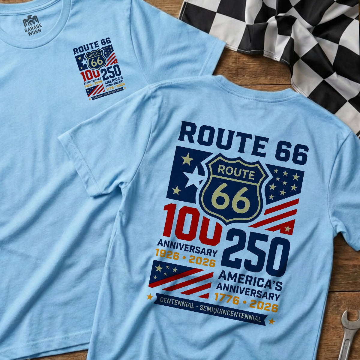 Light Blue | Front & Back