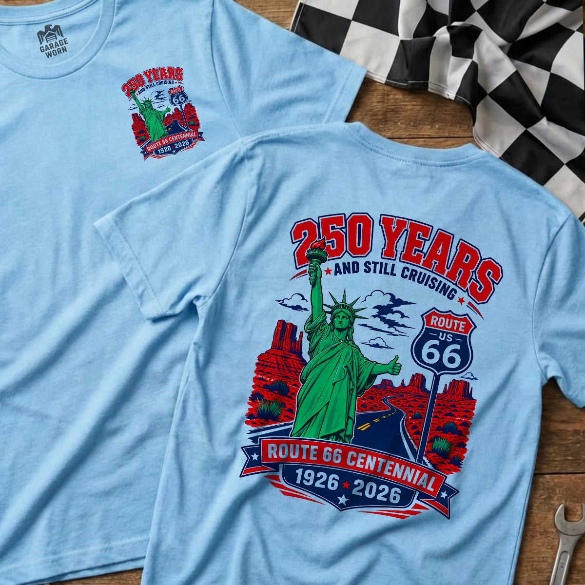 Light Blue | Front & Back