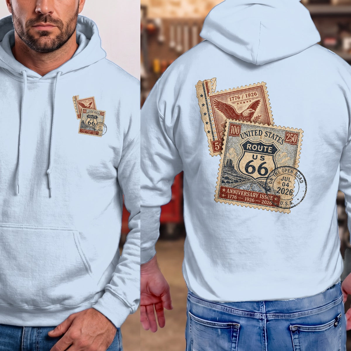 Light Blue | Front & Back