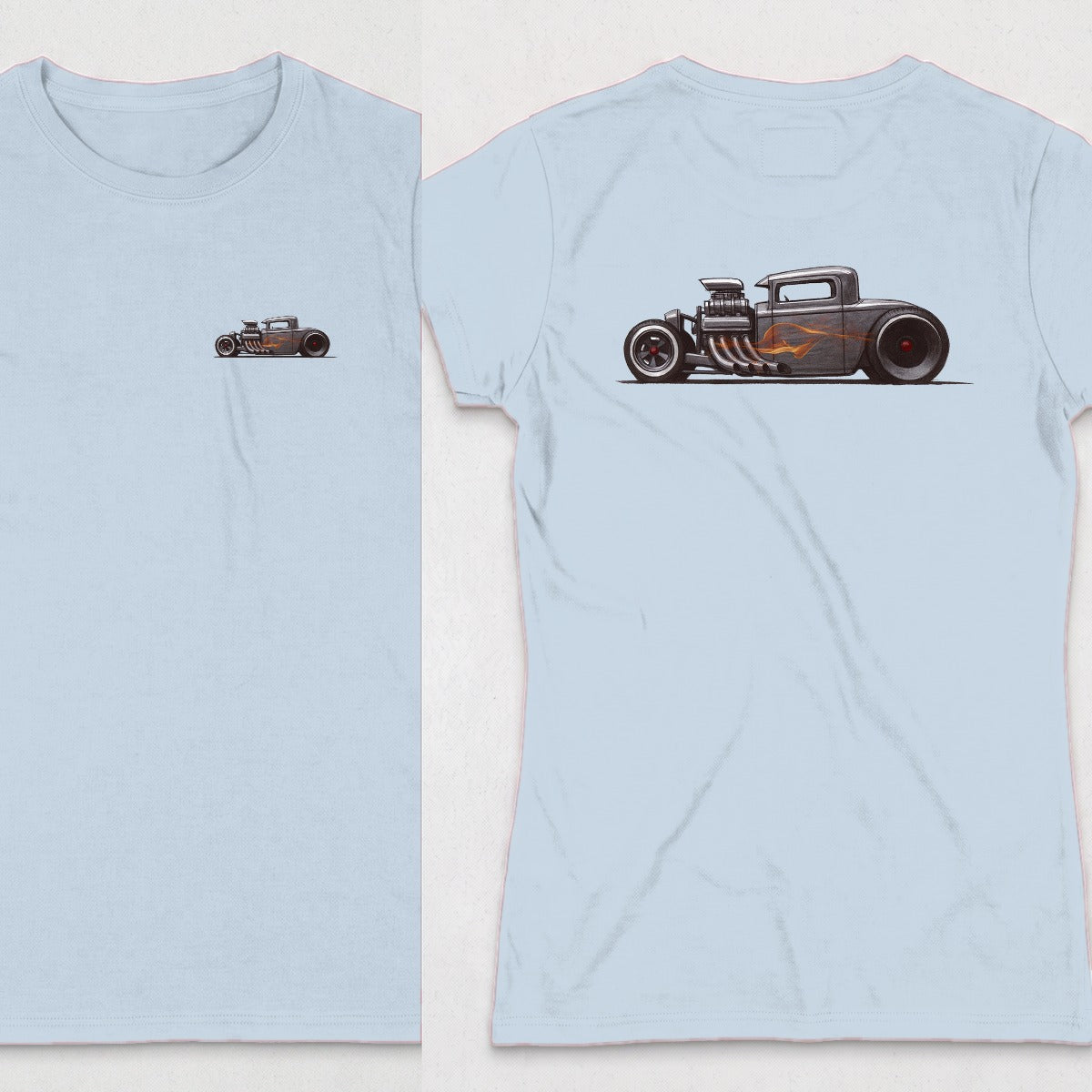 Light Blue | Left Chest + Back