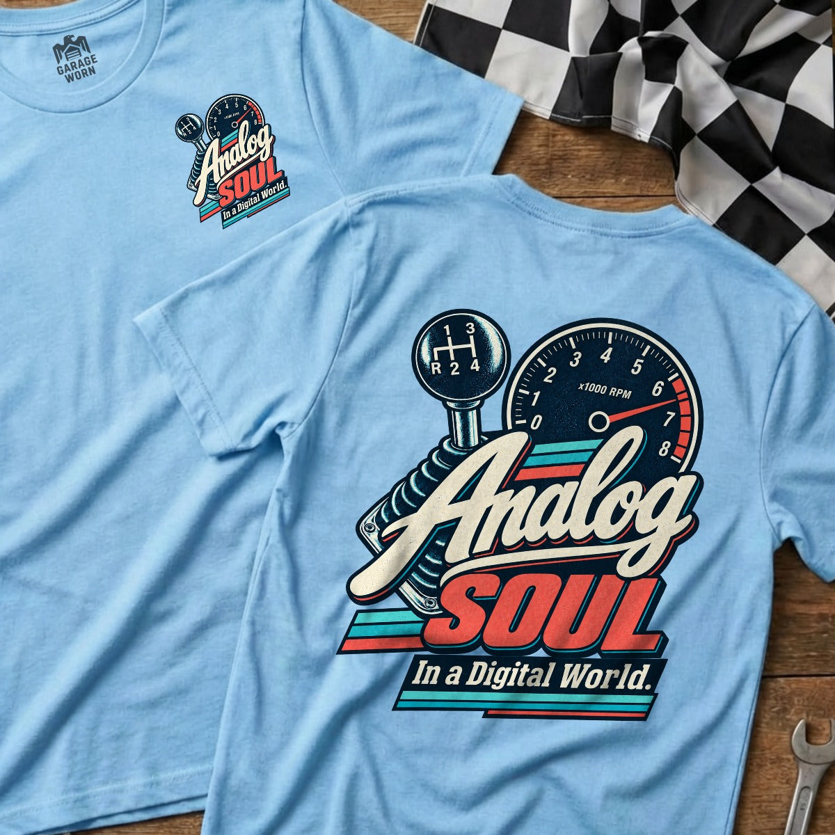 Light Blue | Front & Back