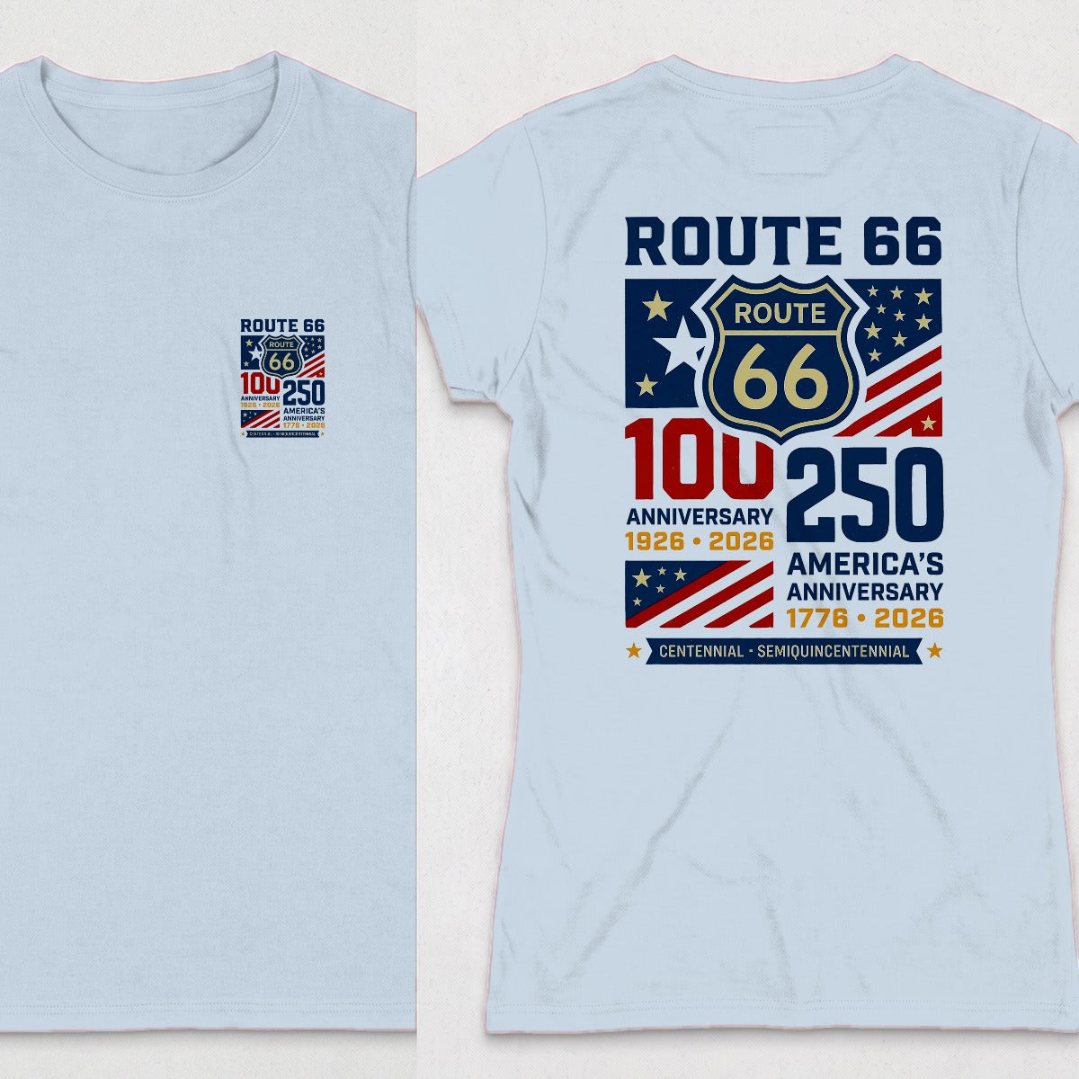Light Blue | Front & Back