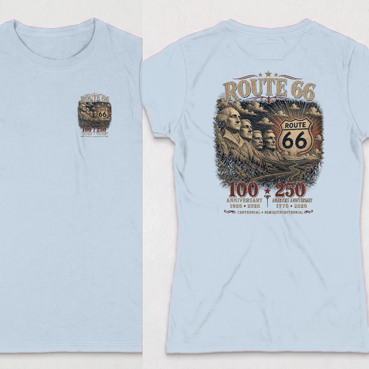 Light Blue | Left Chest + Back