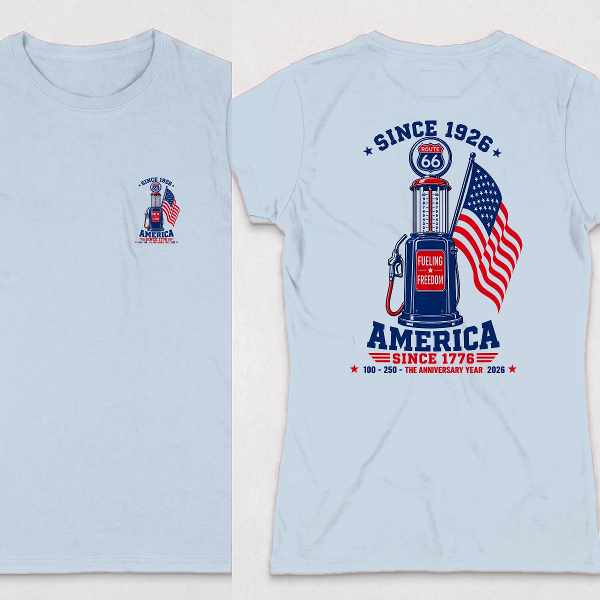 Light Blue | Front & Back