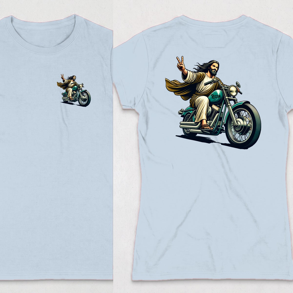 Light Blue | Left Chest + Back