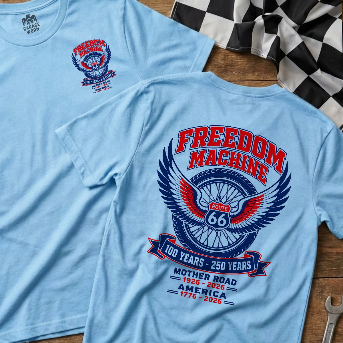 Light Blue | Front & Back