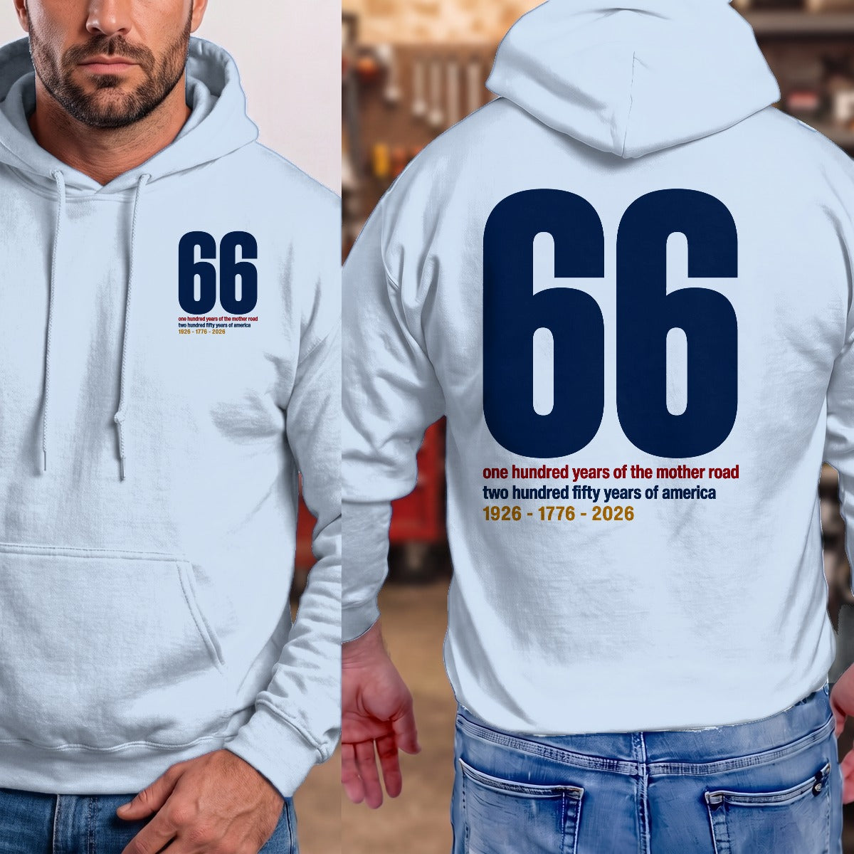Light Blue | Front & Back