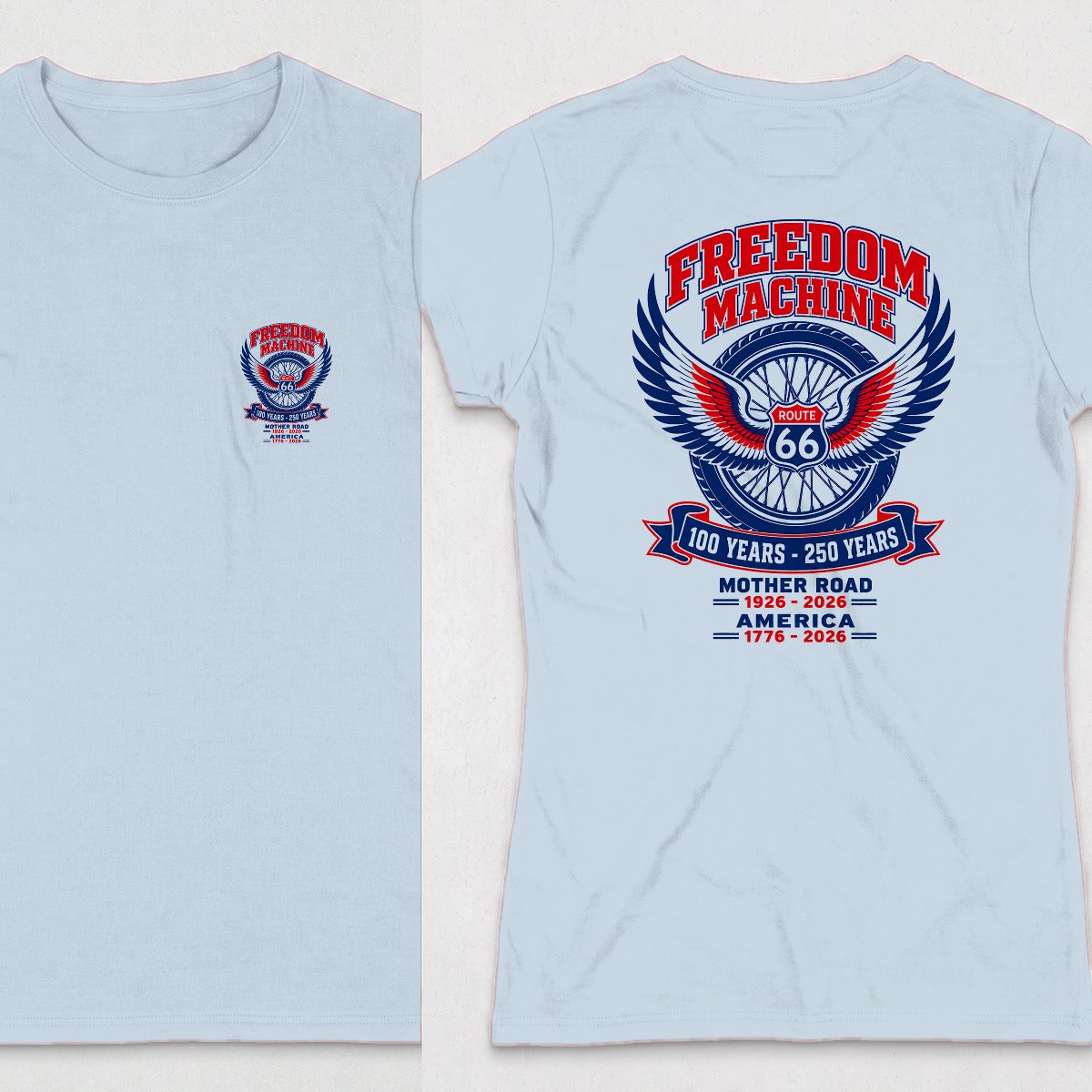 Light Blue | Front & Back