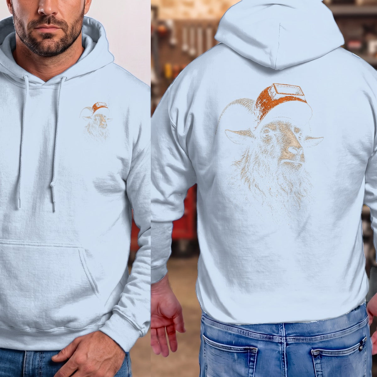 Light Blue | Front & Back