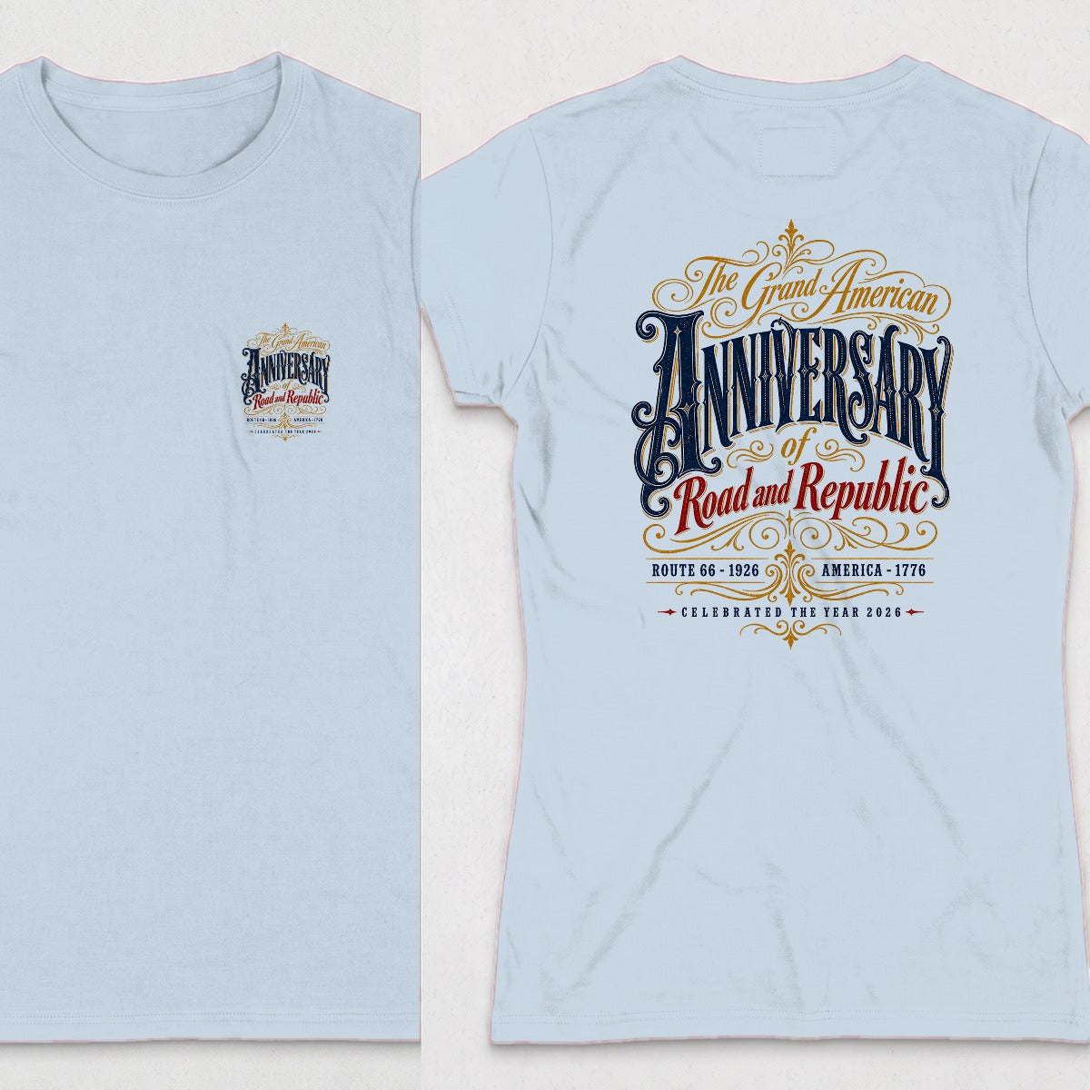 Light Blue | Front & Back