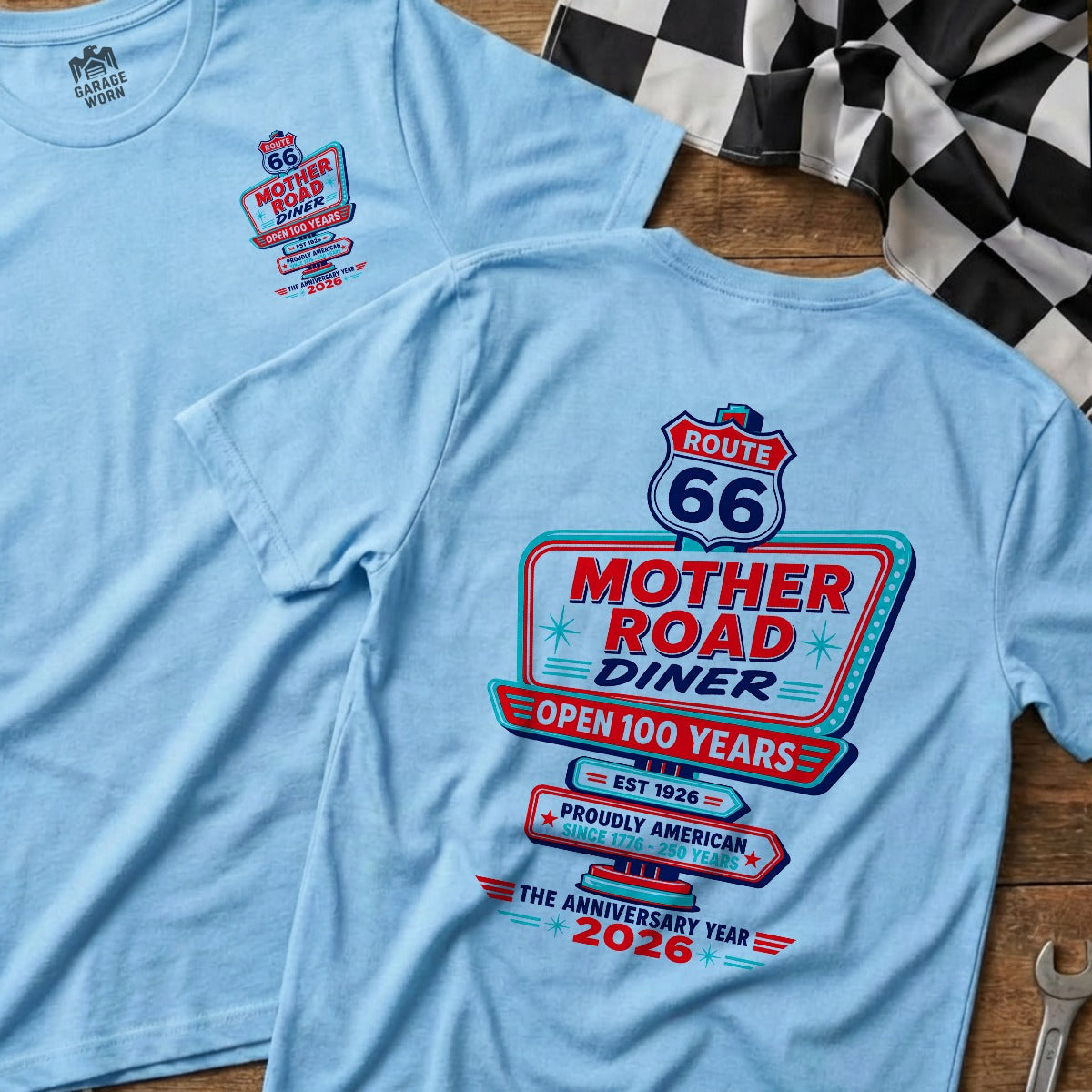 Light Blue | Front & Back