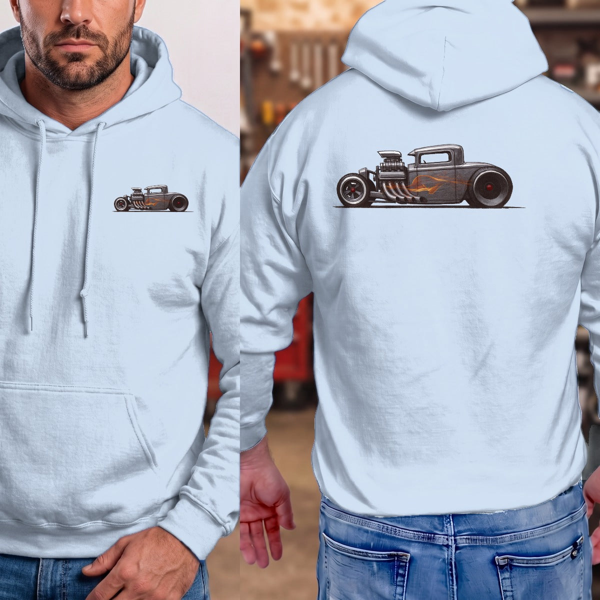 Light Blue | Front & Back
