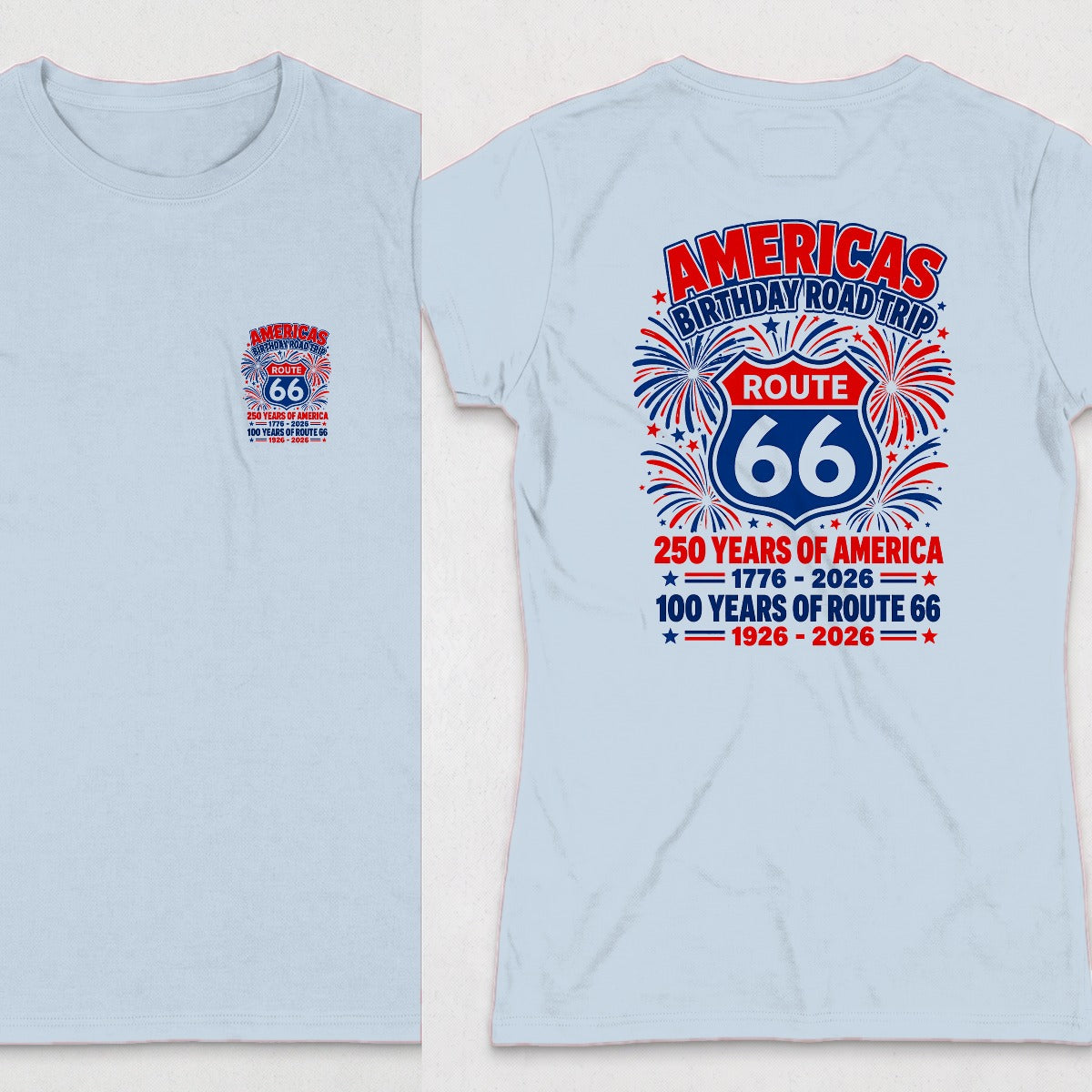 Light Blue | Front & Back