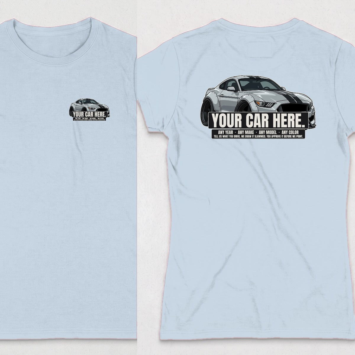 Light Blue | Left Chest + Back