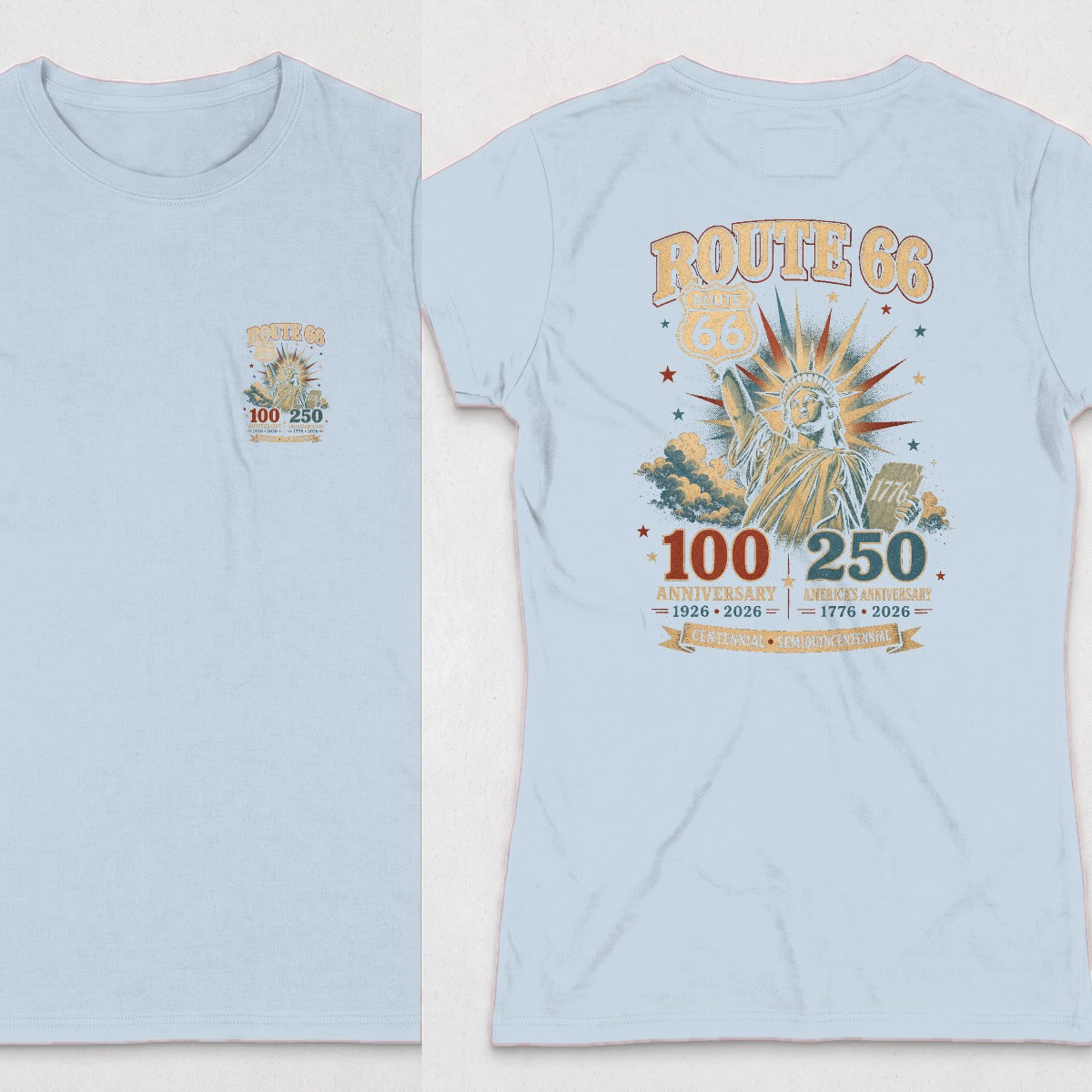 Light Blue | Front & Back