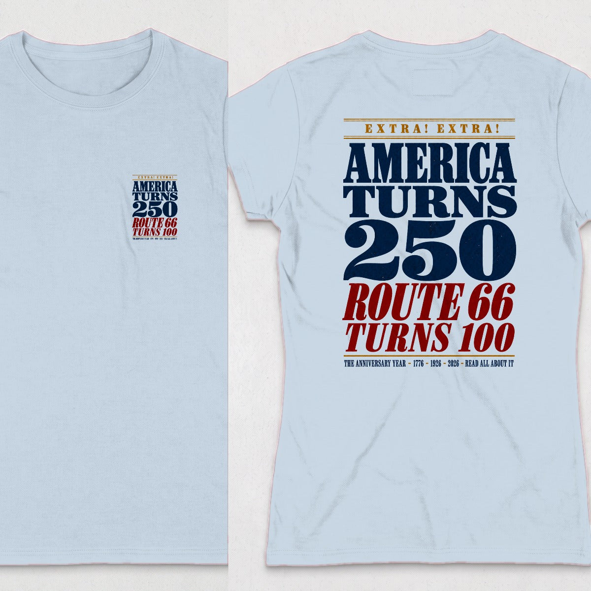 Light Blue | Front & Back
