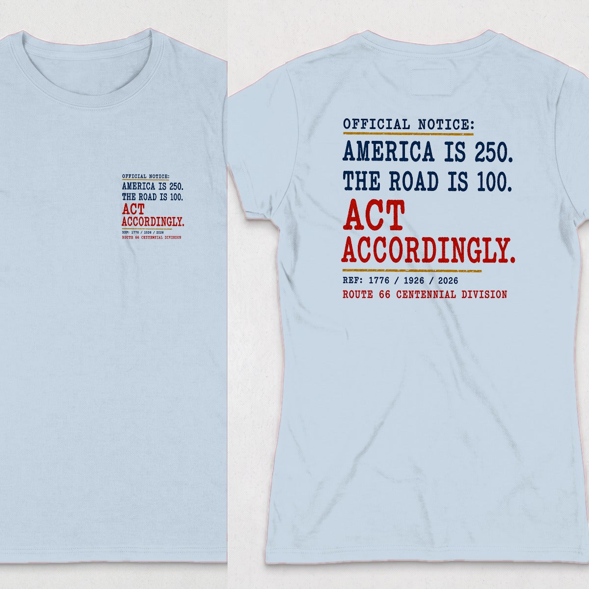 Light Blue | Front & Back