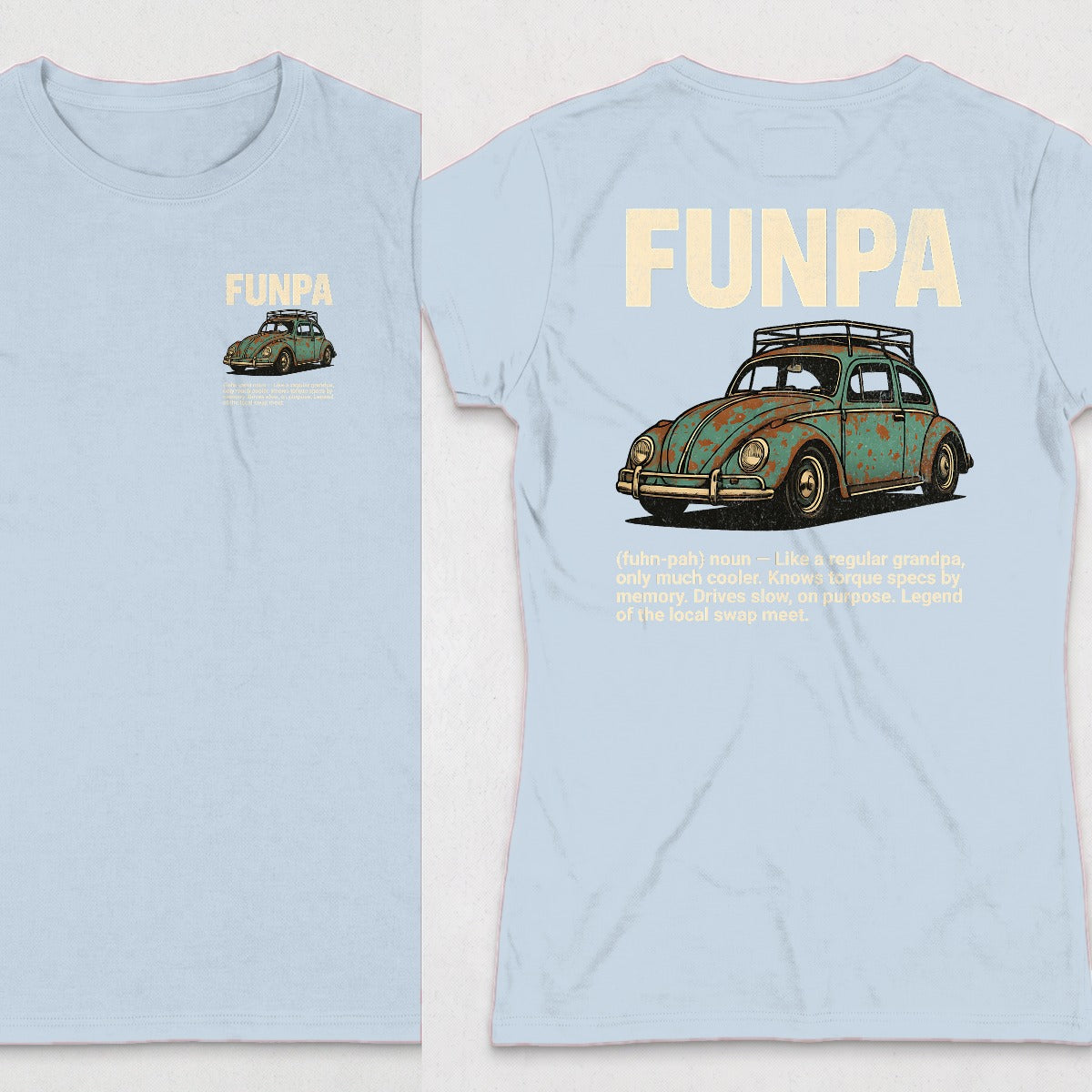 Light Blue | Left Chest + Back