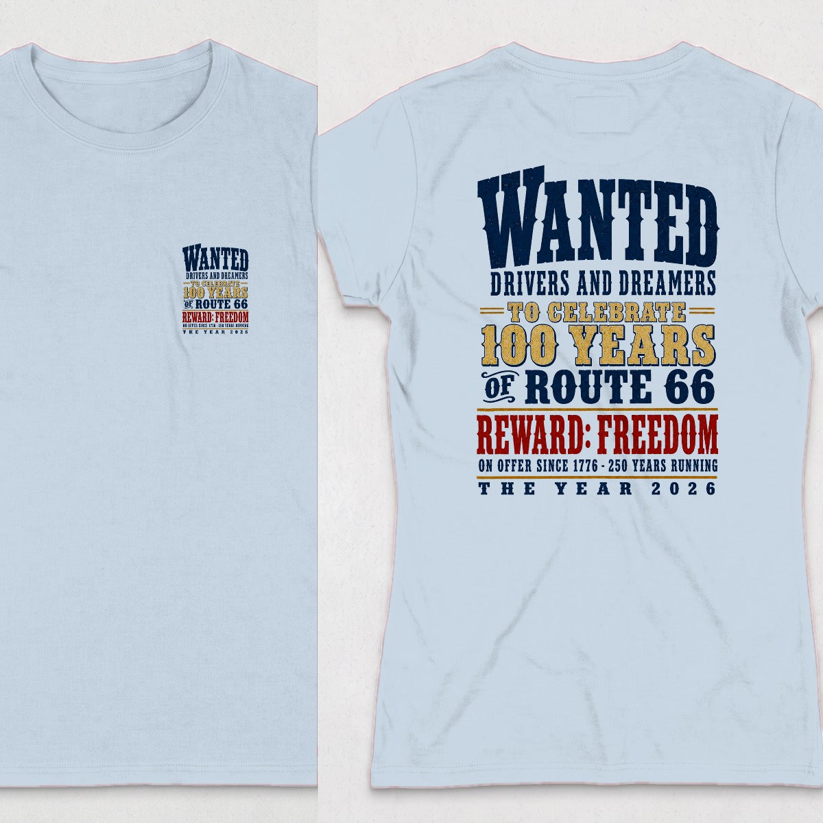 Light Blue | Front & Back