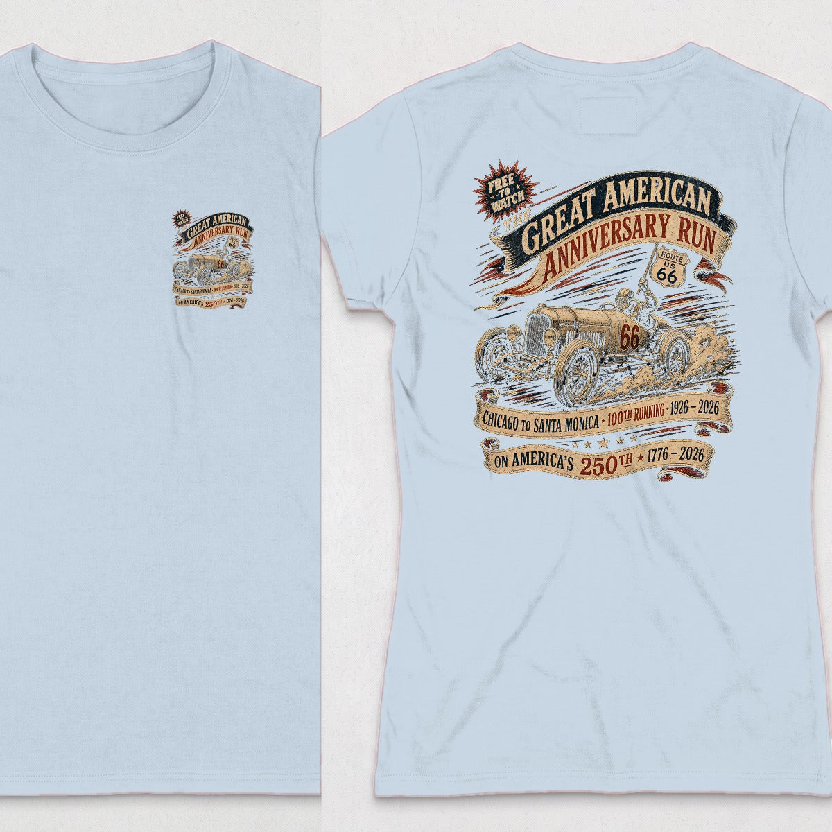 Light Blue | Left Chest + Back