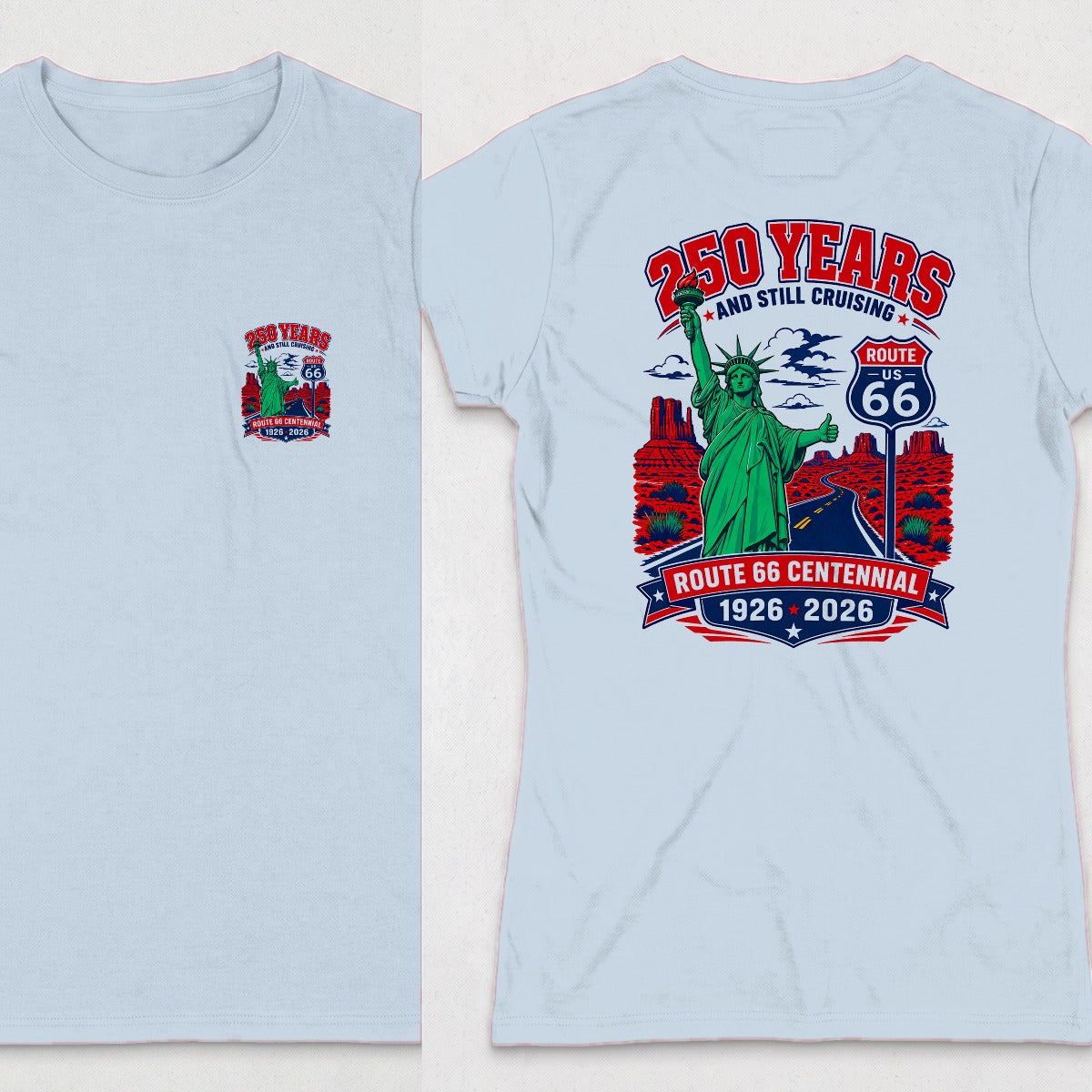 Light Blue | Front & Back