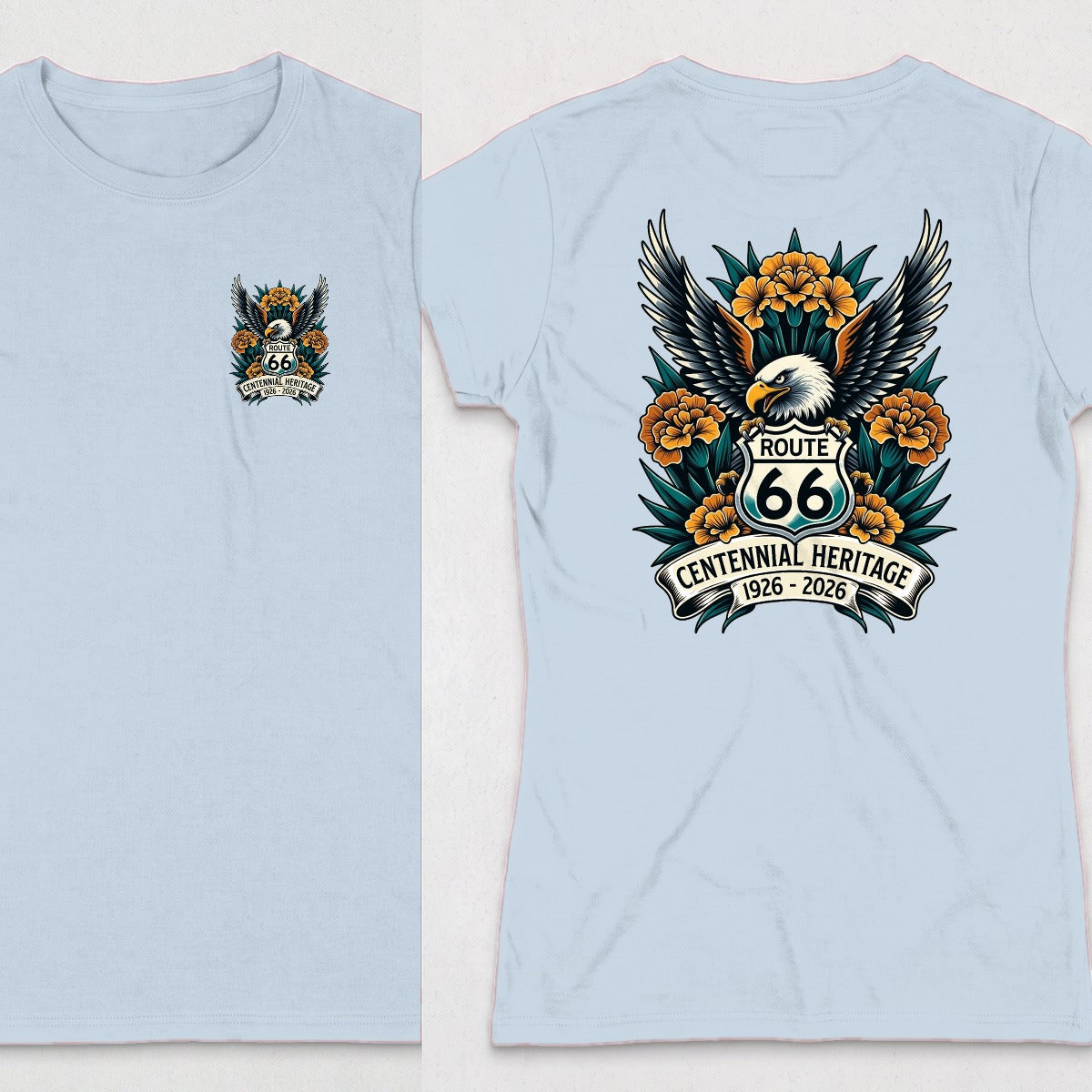 Light Blue | Left Chest + Back