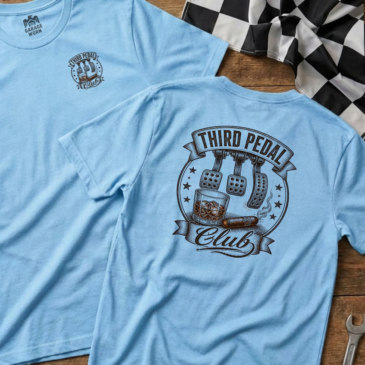 Light Blue | Left Chest + Back