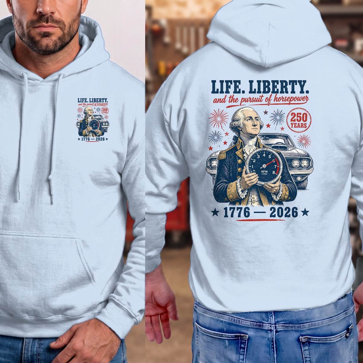 Light Blue | Front & Back