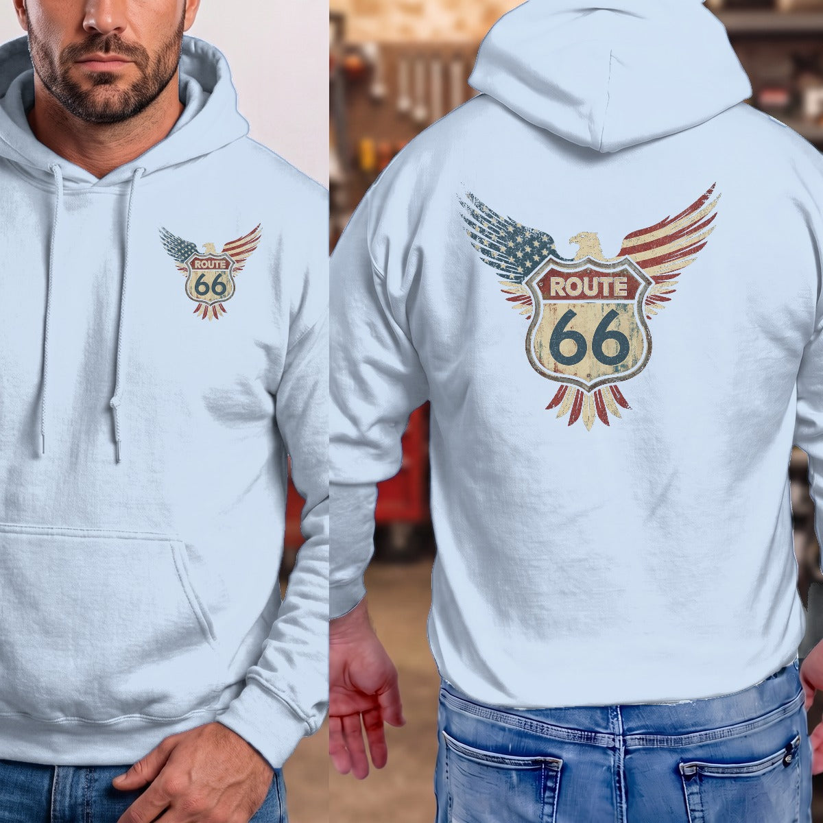 Light Blue | Front & Back