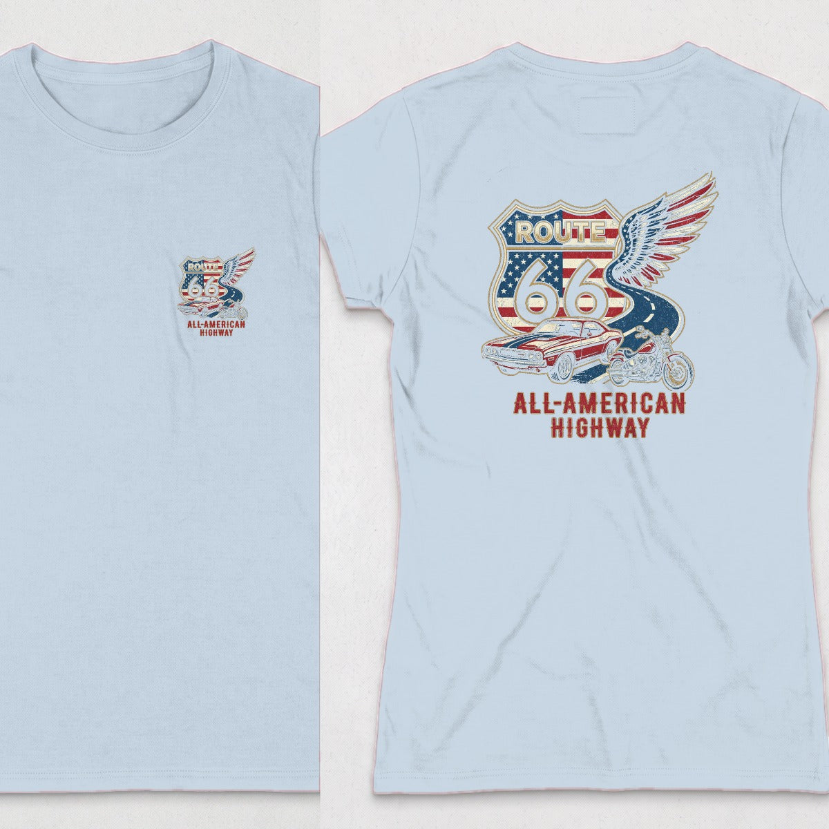 Light Blue | Front & Back