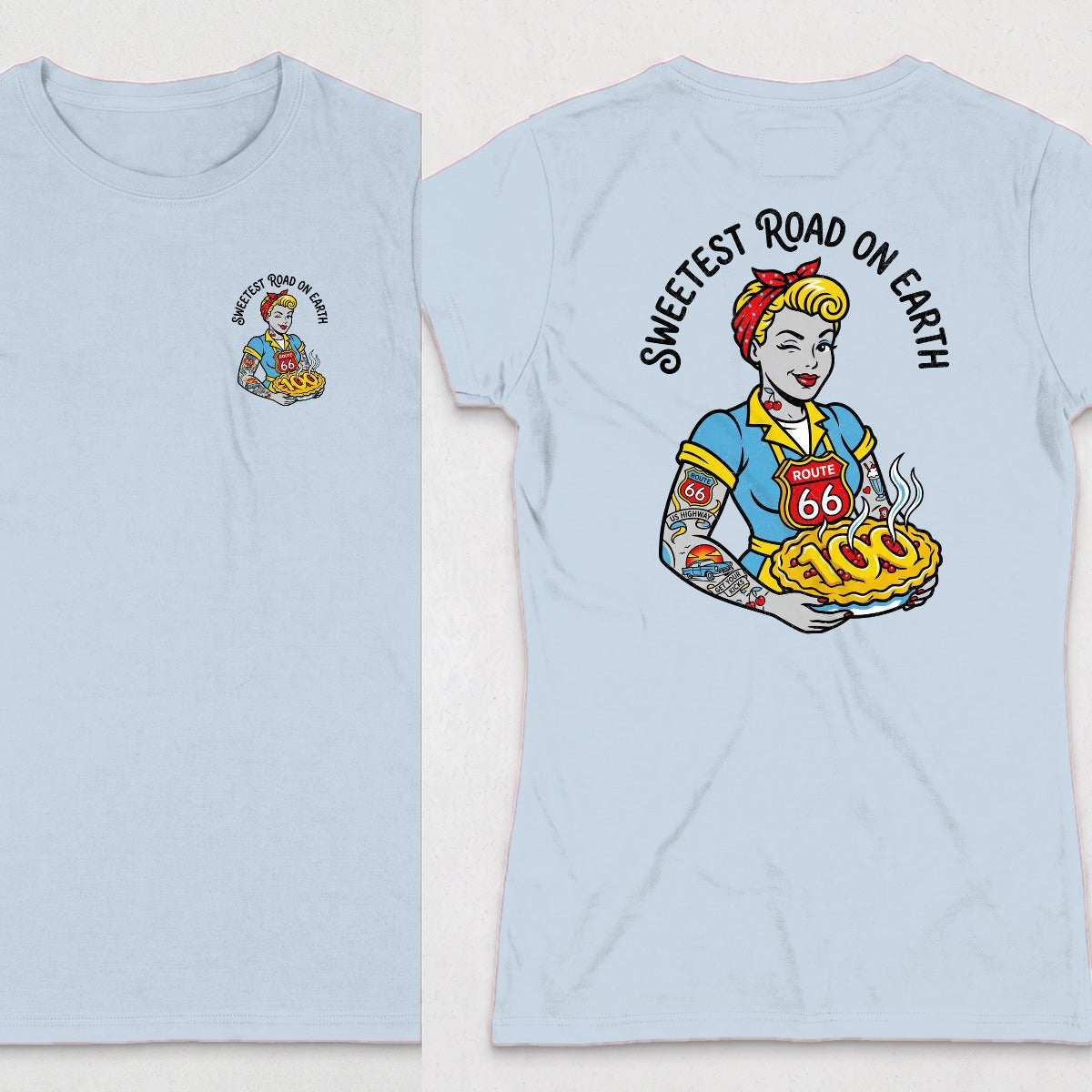 Light Blue | Left Chest + Back
